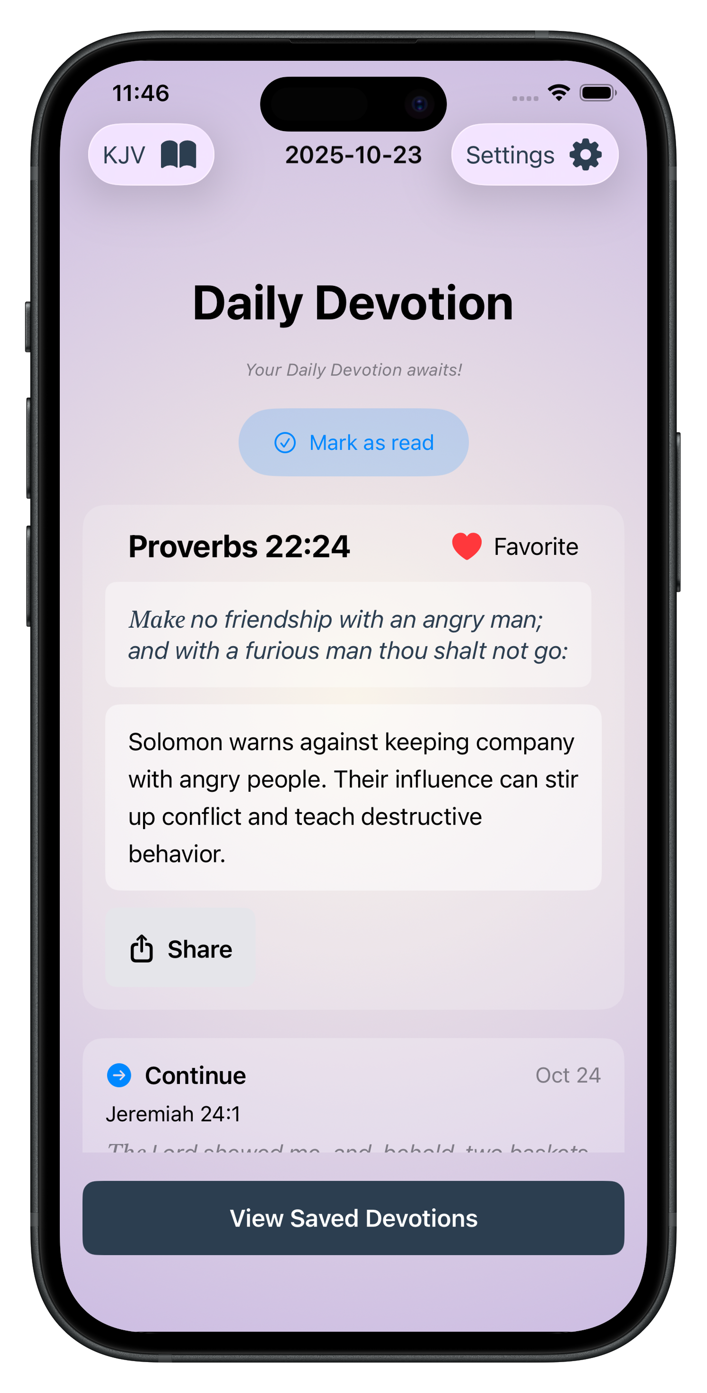 Daily Devotion screenshot 1